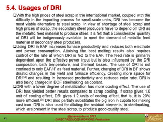 5.4. Usages of DRI
 