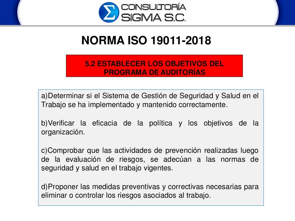 Directrices para auditorias en sistema de gestion iso 19011 2018 JAGC
