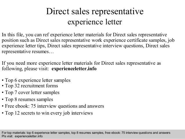 direct sales resumes