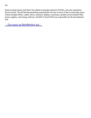 Direct Sourcing Case Study | PDF