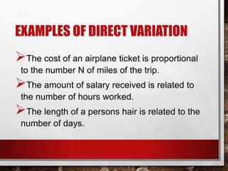 Direct variation | PPTX
