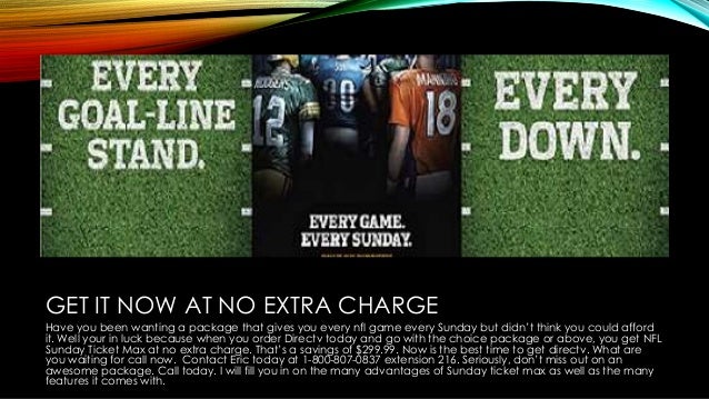 Directv NFL Sunday Ticket MAX - What Is The Difference Between Nfl Sunday Ticket And Max
