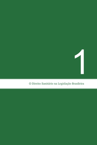 1O Direito Sanitário na Legislação Brasileira
 