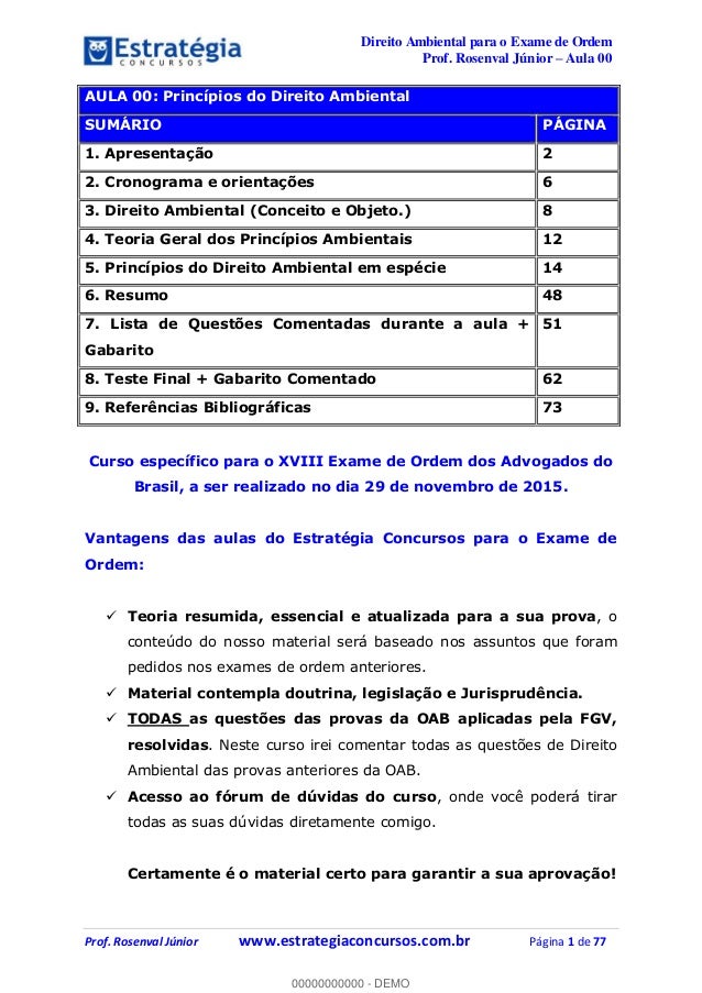 Curso exame de ordem