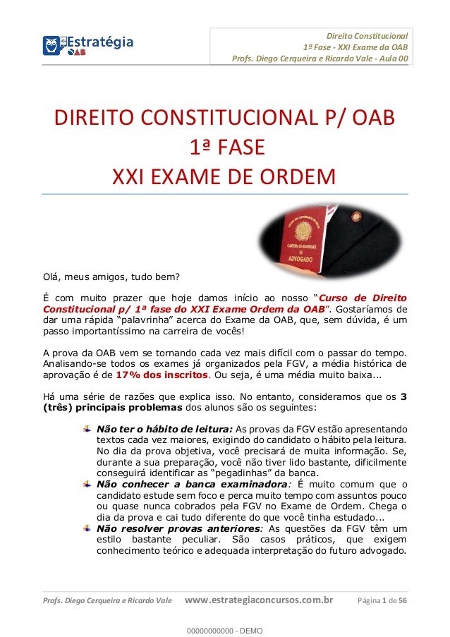 Curso exame de ordem