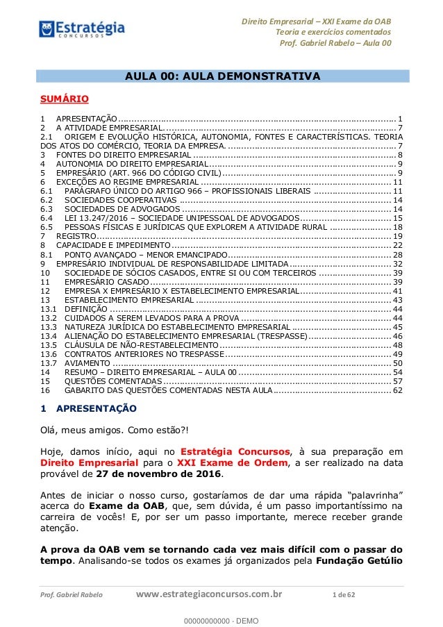 Curso para oab