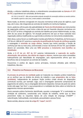 Equipe Priscila Ferreira, Priscila Ferreira
Aula 00
Direito do Trabalho p/ OAB 1ª Fase XXIX Exame
www.estrategiaconcursos.com.br
0
00000000000 - DEMO
 