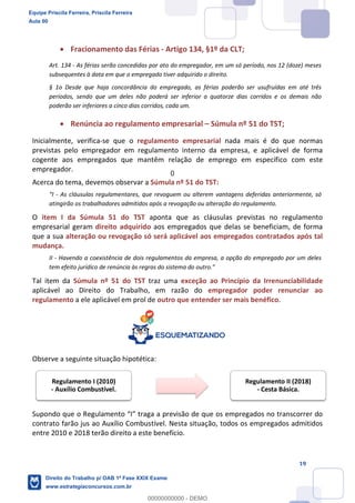 Equipe Priscila Ferreira, Priscila Ferreira
Aula 00
Direito do Trabalho p/ OAB 1ª Fase XXIX Exame
www.estrategiaconcursos.com.br
0
00000000000 - DEMO
0
 