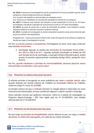 Equipe Priscila Ferreira, Priscila Ferreira
Aula 00
Direito do Trabalho p/ OAB 1ª Fase XXIX Exame
www.estrategiaconcursos.com.br
0
00000000000 - DEMO
 