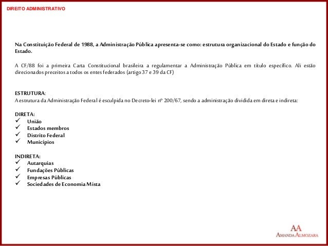 Administracao publica artigos 37 a 41 da constituicao federal