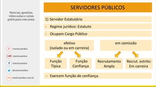 Direito Administrativo - Classificação dos Servidores Públicos | PDF