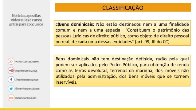Direito Administrativo - Bens públicos