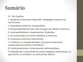 Locação de Estabelecimento: (cont.)
● Forma – Art. 1112º/2, “Escrito particular”.
● Âmbito de entrega – locação de estabelecimento não pode prescindir dos
elementos necessários ou essenciais para a identificação da empresa objecto do
negócio.
● Âmbito de entrega – generalidade dos meios empresariais pertencentes em
propriedade ao locador.
Prédios, máquinas, ferramentas,...
Logótipo e marcas;
● Posição de empregador:
Art. 283º do Código de Trabalho
«Efeitos de transmissão de empresa ou estabelecimento»,
“O disposto nos números anteriores é igualmente aplicável à transmissão,
cessão ou reversão de exploração de empresa, estabelecimento ou unidade
económica, sendo solidariamente responsável, em caso de cessão ou reversão,
quem imediatamente antes tenha exercido a exploração”.
 