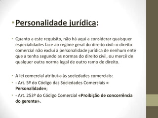 • A escrituração abrange registos e arquivos: atas, contratos, correspondência e demais
documentação do comerciante:
• Art. 30º do Código Comercial «Liberdade de organização da escrituração mercantil»;
• Art. 31º do Código Comercial «Livros obrigatórios»:
• 1 – As sociedades comerciais são obrigadas a possuir livros para atas.
• 2 – Os livros de atas podem ser constituídos por folhas soltas numeradas sequencialmente e
rubricadas pela administração ou pelos membros do órgão social a que respeitam ou, quando
existam, pelo secretário da sociedade ou pelo presidente da mesa da Assembleia Geral da
Sociedade, que lavram, igualmente, os termos de abertura e de encerramento, devendo as folhas
soltas ser encadernadas depois de utilizadas.
• Art. 42º do Código Comercial «Exibição judicial da escrituração mercantil»;
• Art. 44º do Código Comercial (descrito anteriormente);
• Art. 181º do Código das Sociedades Comerciais «Direito dos sócios à informação»;
• Art. 214º do Código Cooperativo;
• Art. 70º do Código Comercial, revogado pelo Art. 24º do DL nº 142-A/91, de 10 de Abril
• Art. 167º do Código Comercial, revogado pelo DL nº 262/86, de 2 de Setembro que regulamenta
e aprova-o no Código das Sociedades Comerciais.
• Art. 18º do Código Comercial (já citado anteriormente).
 