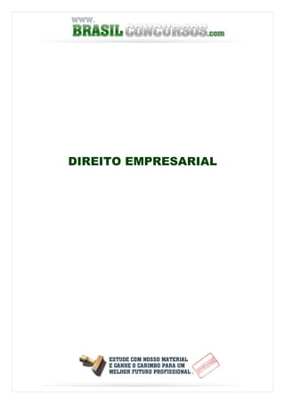 DIREITO EMPRESARIAL
 