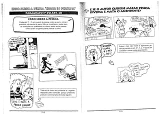 !
)

'I

j]i'
~?'
q::
I"
[,

)

~~&.~~~~

.'

.

...

PARÂG.RAFOlõ'D'OAJT.10· -.~ ",.:':,
ERRO SOBRE A PESSOA

Parágrafo 3° - O erro quanto à pessoa contra a qual o crime é
praticado não isenta de pena. Não se consideram, neste caso,
as condições ou qualidades da vitima, senão as da pessoa
contra quem o agente queria praticar o crime.

"""

E SE o AUTOR QUISESSE MATAR PESSOA
:~;rf,~:W' DIVERSA E MATA O ASCENDENTE?

~~'ÇL

,_..

"00>0

o,os'.

~ MAIO ('AiO·
EIS fo,5SA POR I'lILIi

-

;.

11JpjS AS NO;1'ES fi

~ARAM~
OCAFlA

E5Th

HoRA~

é l) tIl€'U
II

~~~

~

Sobre o fato não incide a agravante genérica prevista no art. 61, li, e, l' figura (ter
cometido o crime contra ascendente).

... ' 1
I"'A·· '

~

: -_ _-1<.,ÍÁ' CERtO'

MEU
?A. ~

Trata,se de mero erro acidental e o agente
responde pelo homicidio porque pretendia
praticar a conduta típica de matar alguém.

cÉus ~~~

MATEi A.
PéssoA EAAA~ I,

:Q

~
114

,

"JAMAis fENSARIA
€ f'I ~IIA-rA fi..

115

 