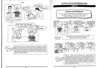 -

~
AjubE A

)

'-'=y~~~E6All.

WJ UN~~~~~~
.

ART. 31

. ESSE

c.o!'(l~UTAbOR'.

CASOS DE IMPUNIBILIDADE
Art. 31 - O ajuste, a determinação ou instigação e o auxiiio, salvo
disposição expressa em contrário, não são puníveis, se
o crime não chega, peio menos, a ser tentado.
(

Iõs7AMOS NOS COMONICANb O
BEM?
~

I

~ CGuTo'?
mRrA.~

SAl3iA QOE ele; ERA
fUN<.A.ONÁRio púelJ:(,O 1

;uco

eu vou IJ.IE ro!JTAR UM
SG:3REtO: 'EU SOU p(6Tolei'RO •
PRo'FíS:5iONAl t Po.=60 rMTAlO P~RA

!'lO""
vÊ;·/o

vo($ ...

é 5:íJ:>i2€R

'llEM,. QIltA 1>iZéR .. ·
vou ffiN'SAR. lrit6!Jot.O,R.
Nf5Sl5 A5SvNTó E'

JbF'Cl'-s A

QuANbO .. ·

NOA.70.

GEWre Sé

"fAiA...

K
:j;

•

~

Não há fato punível onde não haja, pelo
menos, começo de execução.

i~

ri

r,"'
Ij!

.~

,~

'I"',
.

r.i:
I;~

OeterminandO

~~
M1R.A,.f3E:i

E:

a lei que não se comunicam as circunstâncias de caráter

pessoal, a ~contrário sensu" determina que são comunicáveis as de caráter
objetivo(...) Aquele que auxilia o funcionário na subtração do bem móvel da
Administração, ou que esteja na posse desta, responderá apenas porfurto
comum e não por peculato-furto se desconhecer a qualidade do co-autor.
Nessa hipótese, aliás, aplica-se o art. 29 § 2°, porque o "Extraneus" queria
participar de crime menos grave.

li!

~t1

I~t

~~

111

~~

~

RASETE

:1,

!,~

li!!

~l

I

17n

Ajuste é o acordo feito para praticar crime. Determinação é a
provocação para que surja em outrem a vontade de praticar o crime.
Instigação é a estimulação de idéia criminosa já existente. Auxílio é a
ajuda material, prestada na preparação ou execução do crime. O
planejamento de duas ou mais pessoas para a prática do crime (exceto
o caso do crime de quadrilha ou bando), o mandato, ou conselho, a
ajuda, o induzimento, etc. não incidem na esfera penal enquanto não
se puder caracterizara tentativa.

171

 