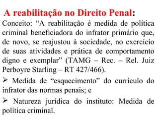 Direito penal ii reabilitação | PPT