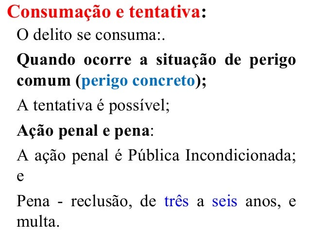 Crime de perigo concreto Crime de perigo concreto