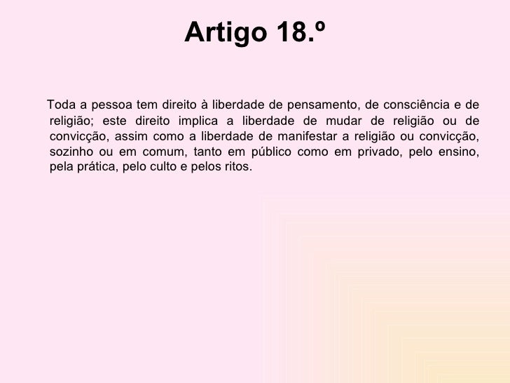 Artigo 3 direitos humanos
