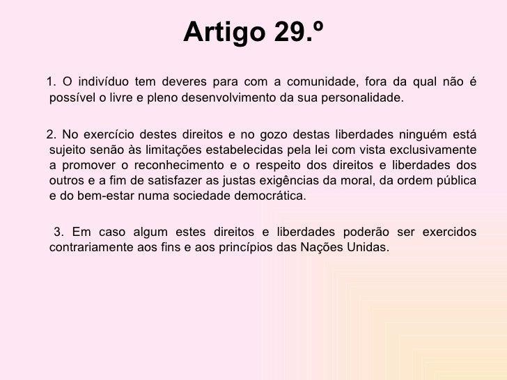 Artigo 3 direitos humanos