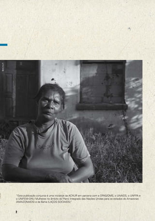 Sentinela
Rua do Cajueiro, s/n - Centro
Tel.: (74) 3612-1632
Centro de Saúde dr. Altino Lemos
Centro de referência dst/hiv/aids/hepatites virais
Av. Carmela Dutra, 700 Bairro Angari
Tels.: (74) 3612- 3754 | 3759 | 3776 | 3775
Fax: (74) 3612-3775
@ACNUR

Maternidade Municipal de Juazeiro ( Antiga
Clise)
Av. Raul Alves s/n Bairro Santo Antonio
FONE: (74)

REFERÊNCIAS
BRASIL. Ministério da Saúde. Secretaria de Atenção
à Saúde. Direitos sexuais, direitos reprodutivos e
métodos anticoncepcionais. Brasília: MS, 2006. 52 p.
www.ipas.org.br
www.violenciamulher.org.br
www.wmulher.com.br
www.unaids.org
www.unfpa.org.br
www.acnur.org.br

CAMPO ALEGRE DE LOURDES
Clínica Nossa Senhora de Lourdes
Rua Lindolfo Dias s/n Centro
Tel.: (74) 3533-2269
Hospital Municipal
Rua Lindolfo Dias s/n Centro
Tel.: (74) 9978-7965
CASA NOVA
Hospital Municipal
Rua “ A- 2 “ S/N Centro
Tel.: (74) 3536 -2261
CURAÇÁ
Hospital Antonio Carlos Magalhães
Rua Dr. Erivaldo Aquino S/N Centro
Tel.: (74) 3531 - 1251
PILÃO ARCADO
Hospital Luiz Eduardo Magalhães
Av. João Ribeiro do Vale S/N
Tel.: (74) 3534-2709
SENTO SÉ
Hospital Dr. Heitor Sento Sé
Rua Dr. Carlos Sampaio S/N Centro
Tel.: (74) 3537-2188
SOBRADINHO

“Esta publicação conjunta é uma iniciativa da ACNUR em parceria com a OPAS/OMS, o UNAIDS, o UNFPA e
o UNIFEM-ONU Mulheres no âmbito do Plano Integrado das Nações Unidas para os estados do Amazonas
(AMAZONAIDS) e da Bahia (LAÇOS SOCIAIDS)”

2

Pronto Socorro
Av. José Balbino de Souza S/N
Tel.: (74) 8824-0165

31

 