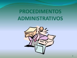 PROCEDIMENTOS
ADMINISTRATIVOS




                  4
 