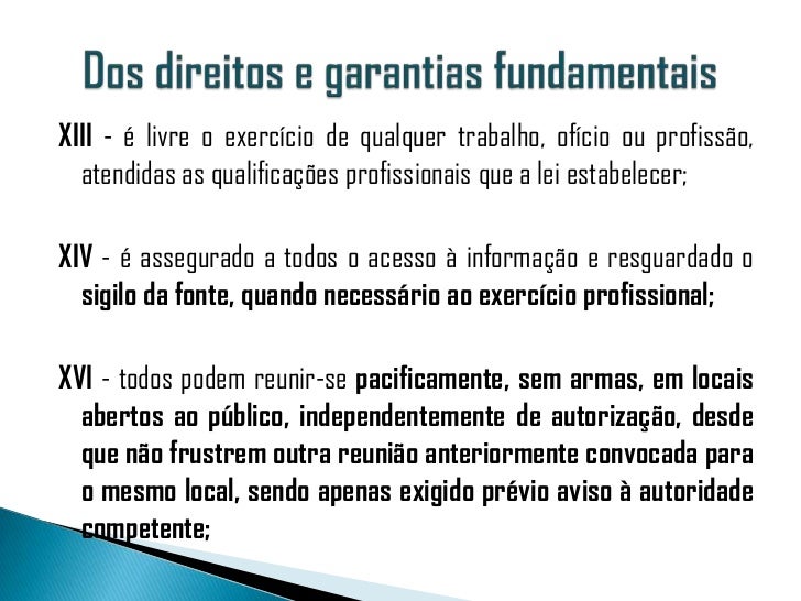 é Livre O Exercício De Qualquer Trabalho Ofício Ou Profissão