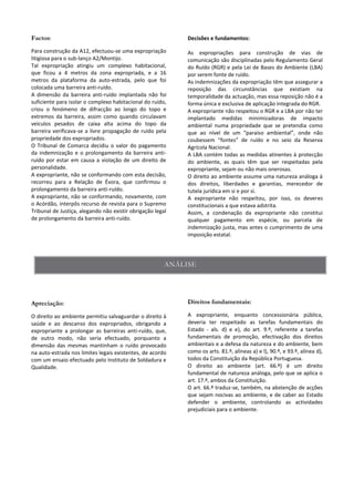 Decisões e fundamentos:
 