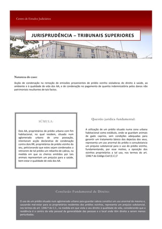 JURISPRUDÊNCIA – TRIBUNAIS SUPERIORES
 