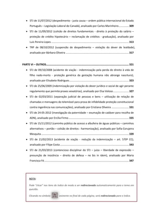 309
313
317
PARTE VI – OUTROS.............................................................................................................................321
323
327
331
335
339
343
347
 