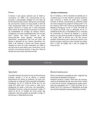 Decisões e fundamentos:
 