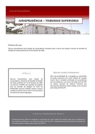 JURISPRUDÊNCIA – TRIBUNAIS SUPERIORES
 