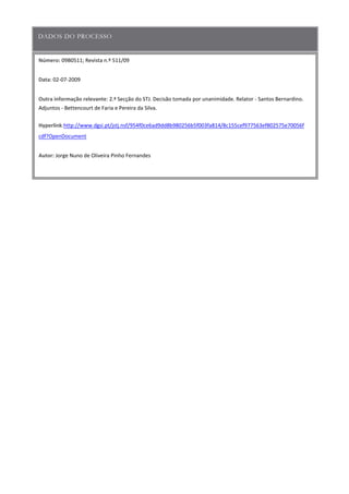 Número:
Data
Outra informação relevante
Hyperlink
Autor:
 