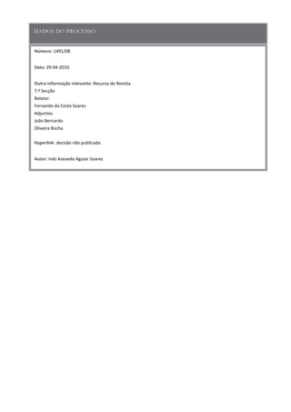 Número:
Data
Outra informação relevante
Hyperlink
Autor:
 