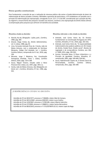 JURISPRUDÊNCIA CITADA NA DECISÃO:
- Acórdão do STJ de 28/4/1977, processo n.º 066606, relator Abel de Campos;
- Acórdão do STJ de 28/11/2002 , processo 03B1925; relator Lucas Coelho;
- Acórdão do STJ de 13/9/2007, processo n.º 07B2189; relator Alberto Sobrinho;
- Acórdão do STJ de 2/7/2009, processo n.º 09B0511; relator Santos Bernardino;
- Acórdão do STJ de 08/4/2010, processo n.º 1715/03TBEPS.G1.S1; relator Lopes do Rego.
 