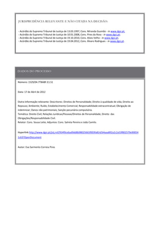 Número:
Data
Outra informação relevante
Hyperlink
Autor:
 