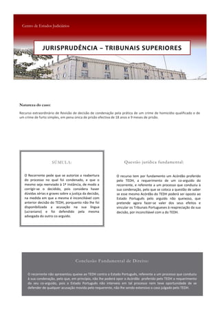 JURISPRUDÊNCIA  –  TRIBUNAIS  SUPERIORES
 