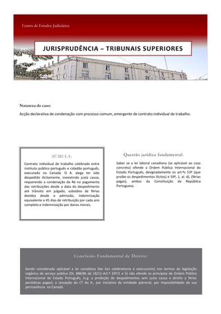 JURISPRUDÊNCIA – TRIBUNAIS SUPERIORES
 
