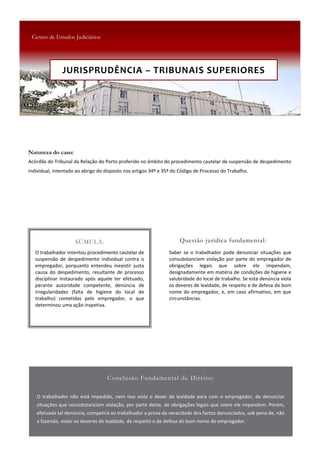 JURISPRUDÊNCIA – TRIBUNAIS SUPERIORES
 