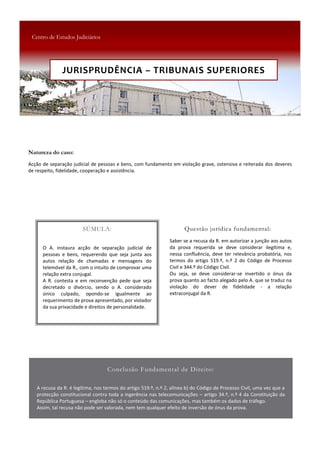 JURISPRUDÊNCIA – TRIBUNAIS SUPERIORES
 