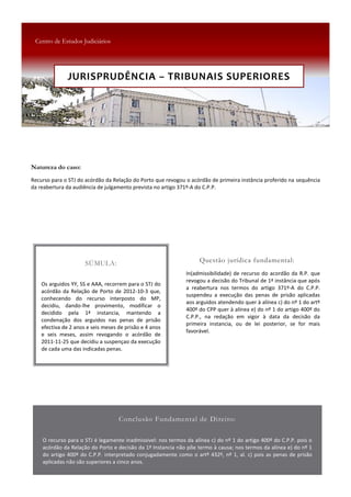 JURISPRUDÊNCIA  –  TRIBUNAIS  SUPERIORES
 