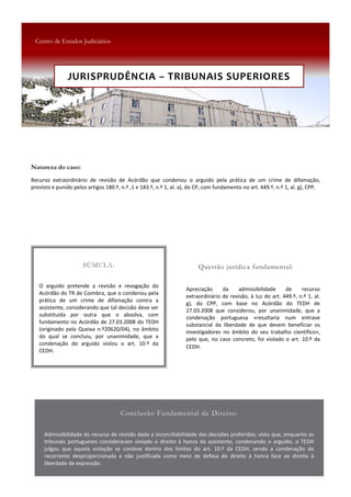 JURISPRUDÊNCIA  –  TRIBUNAIS  SUPERIORES
 