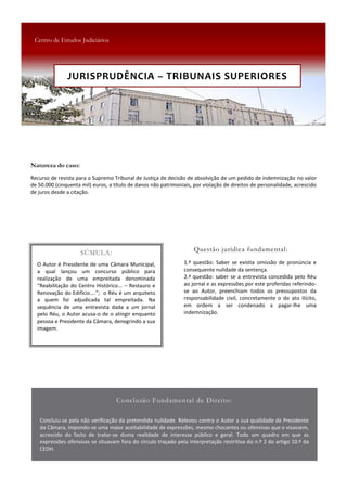 JURISPRUDÊNCIA – TRIBUNAIS SUPERIORES
 