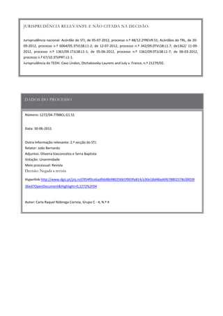 Número:
Data
Outra informação relevante:
Hyperlink
Autor:
 