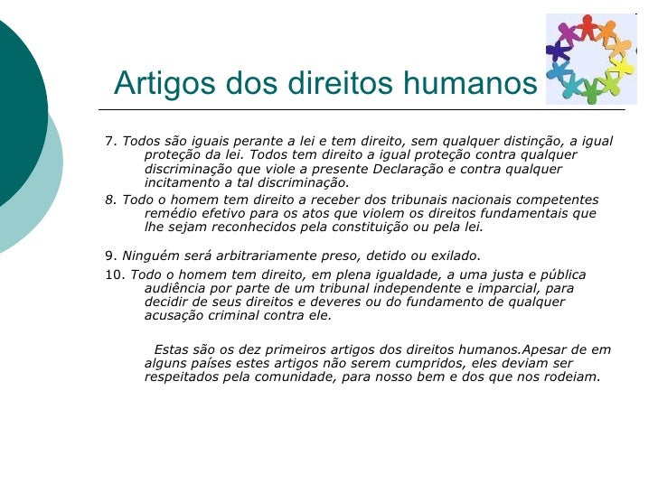 Artigo 3 direitos humanos