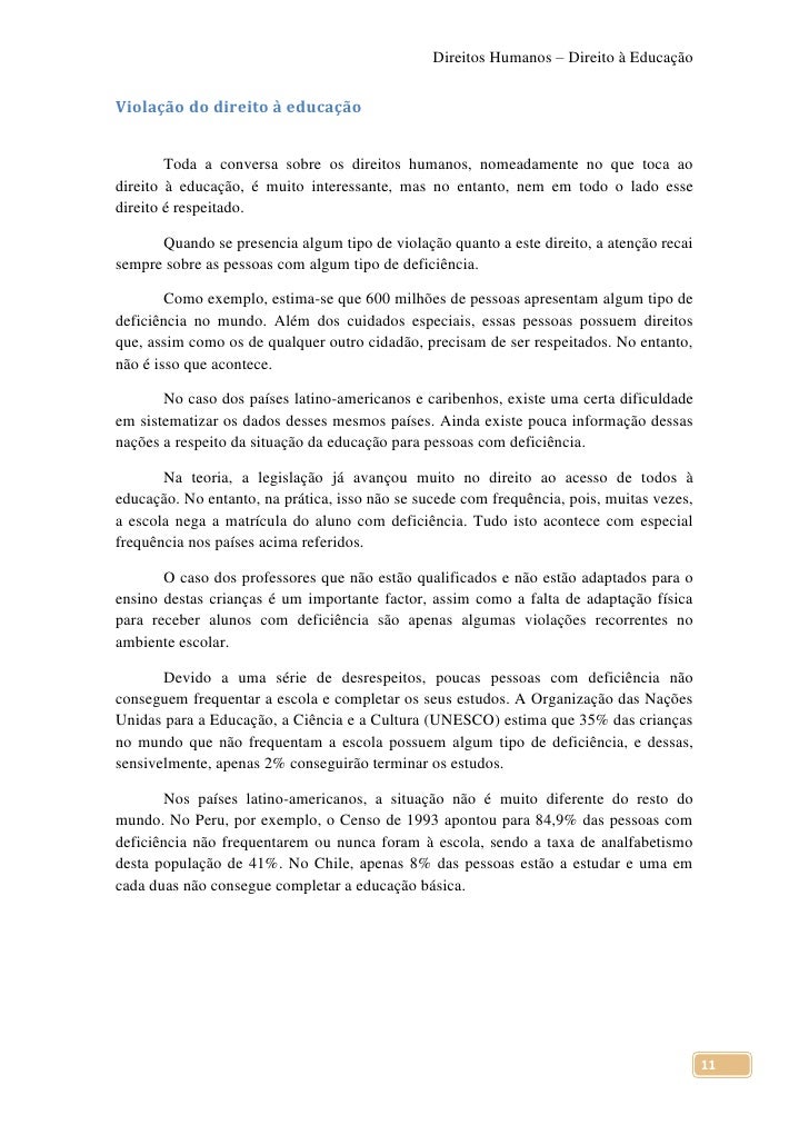 Direitos Humanos Direito A Educacao