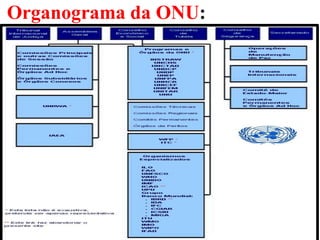 Organograma da ONU:
 