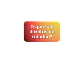 O que são
direitos do
cidadão?
 