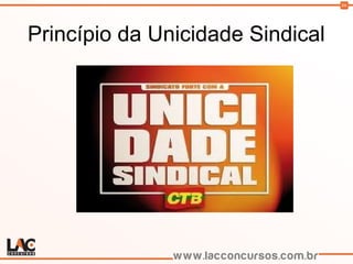 96
Princípio da Unicidade Sindical
 